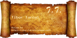 Tibor Tarcal névjegykártya